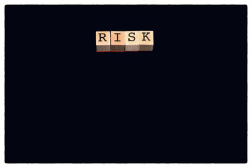 Risk on black background