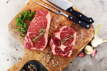 Barbecue Rib Eye Steak, dry Aged Wagyu Entrecote Steak