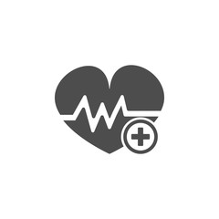 heart plus icon.Element of popular fitness  icon. Premium quality graphic design. Signs, symbols collection icon for websites, web design,