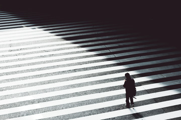 people walking on city street