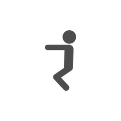 squat exercise icon.Element of popular fitness  icon. Premium quality graphic design. Signs, symbols collection icon for websites, web design,