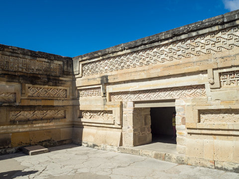 Mitla, Oaxaca, Mexico, South America: January 2018 [Mayan city ruins, Zapotec archeological site, town church]