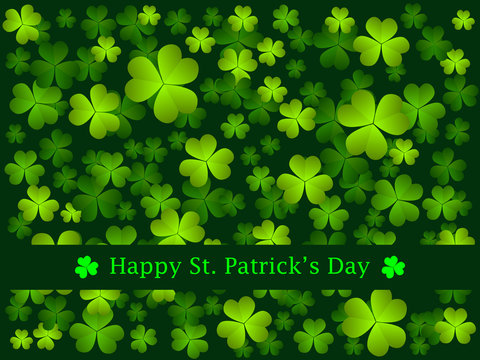 St. Patrick's Day clover background