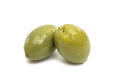 green olives isolated