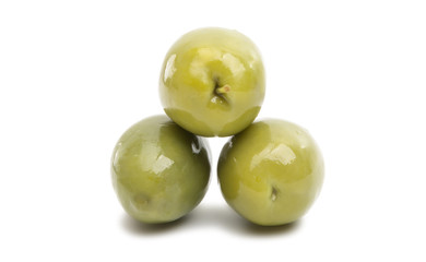 green olives isolated