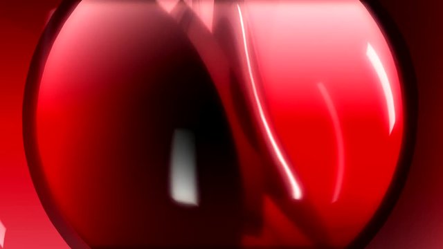 Spinning Red Orb, Abstract Animation