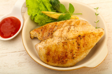 Roasted chicken breast