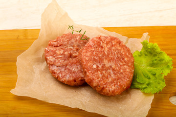Raw cutlet
