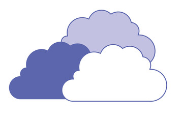 cloud silhouette isolated icon vector illustration design