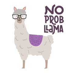 Lama lettering poster - 195219967
