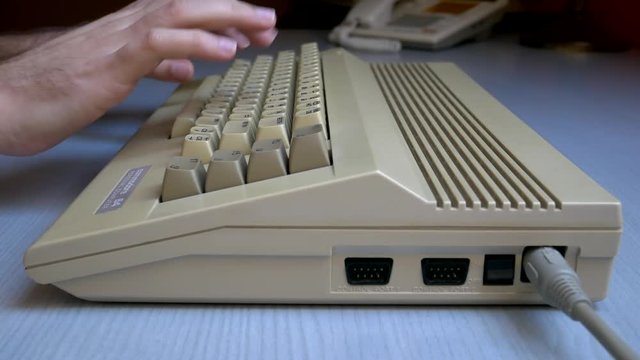 Typing on old computer