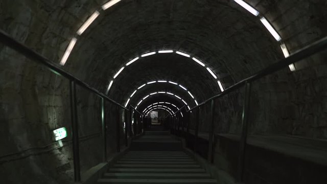 Passage on the hall of Turda Salt Mine