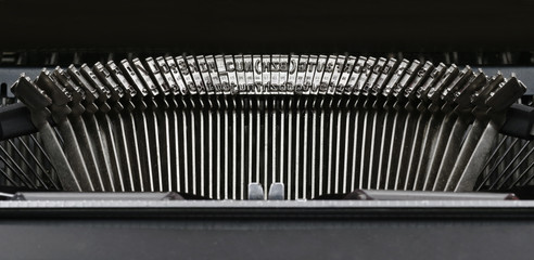 Close up of an old Typewriter