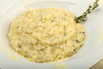 Risotto with blue cheese