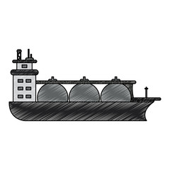 Natural gas ship vector illustration graphic design