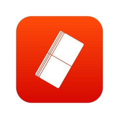 Eraser icon digital red