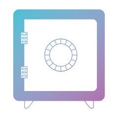 safe money box icon vector illustration design