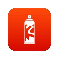 Colored spray icon digital red