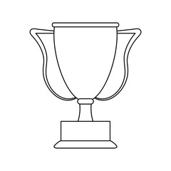 Trophy cup championship vector illustration graphic design