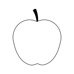 Apple fruit isolated vector illustration graphic design