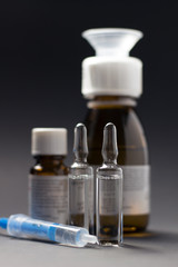 Baby, kid mouth vaccine, medicine, syringe