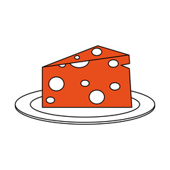 Cheese dairy food vector illustration graphic design