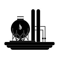 Natural gas factory vector illustration graphic design