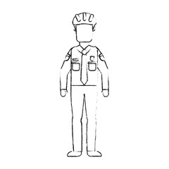 Police officer avatar vector illustration graphic design