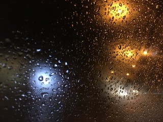 raindrops on window