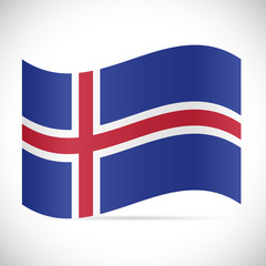 Iceland Flag Illustration