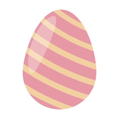 Cute easter egg cartoon icon vector illustration graphic design