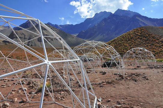 Parque Aconcagua - Campamento de Confluencia, domos