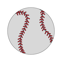 Baseball ball isolated icon vector illustration graphic design
