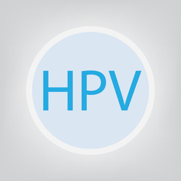 HPV (Human Papillomavirus) acronym- vector illustration