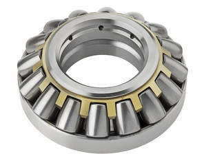 Close up of bearings isolated on white
