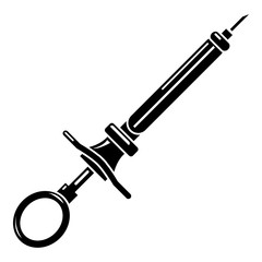 Syringe vaccine icon, simple style
