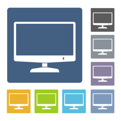 Monitor icon set