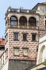 Historical buildings in old town in Prague, Czech republic