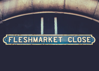 Fleshmarket Close Sign