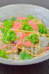 菜の花のちらし寿司