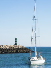 Hafen in Lagos an der Algarve