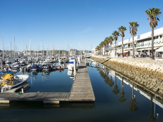 Hafen in Lagos an der Algarve