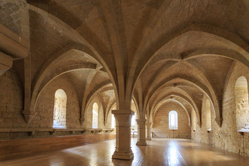 Fototapeta na wymiar Poblet Monastery, in Catalonia in Spain