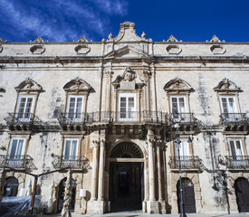 Fototapeta na wymiar Beneventano del Bosco Palace, Ortigia