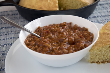 Chili and Cornbread
