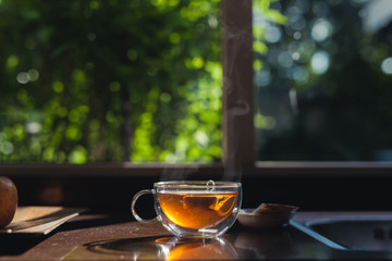 Morning tea waiting in the kitchen