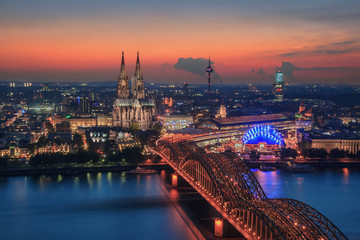 Fototapeta na wymiar Blick auf Köln, Deutschland