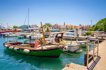 Port in old town Budva, Montenegro