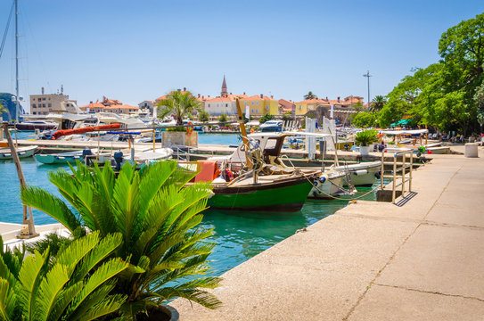 Port in old town Budva, Montenegro