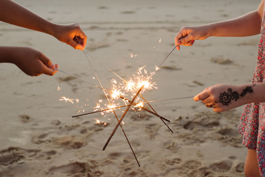 Summertime fun at the beach